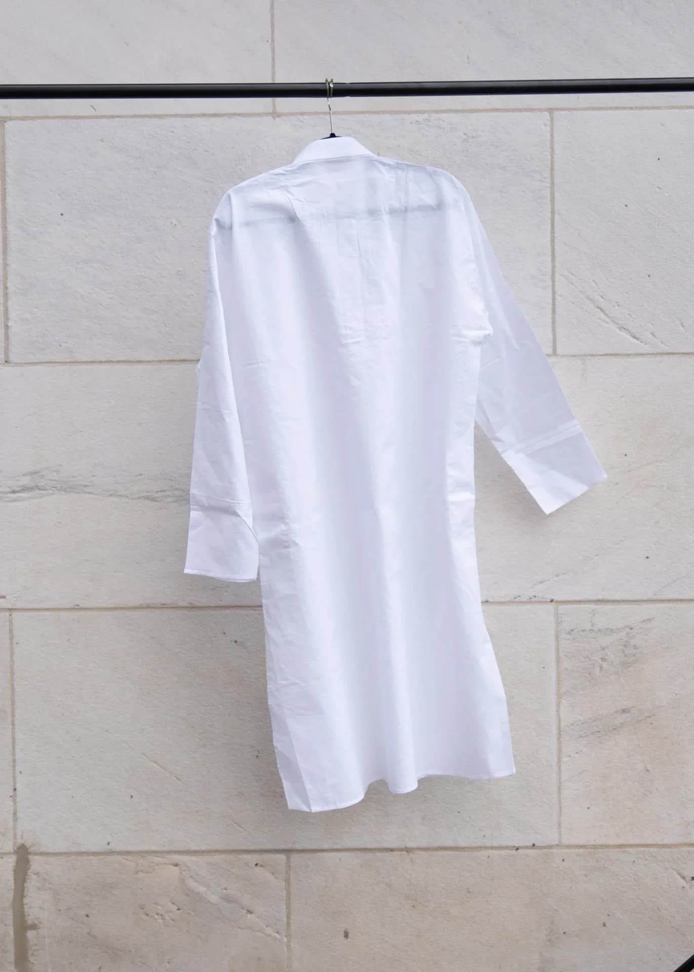 White Kurta Set with Chikankari Embroidery 