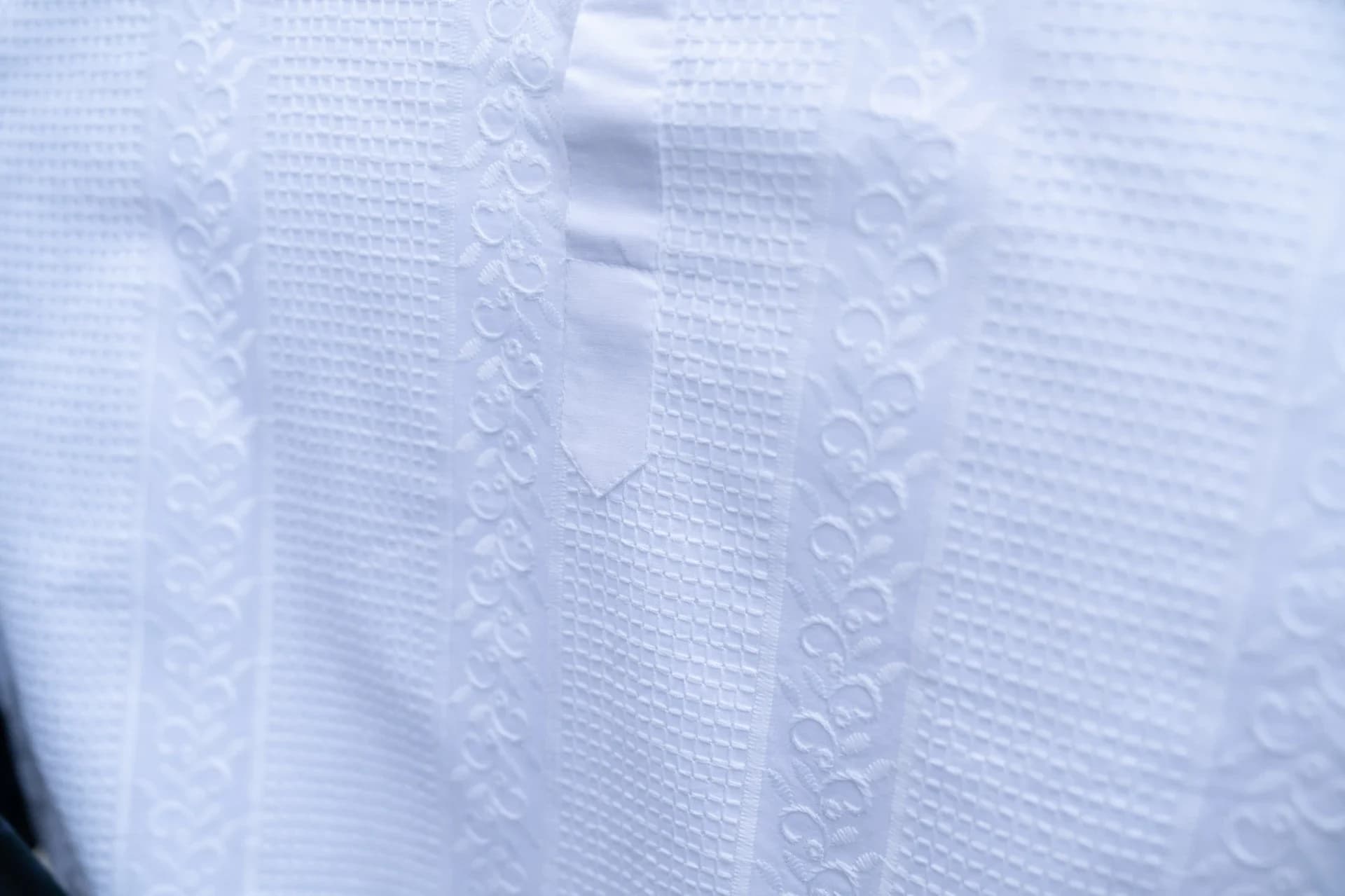 White Kurta Set with Chikankari Embroidery 