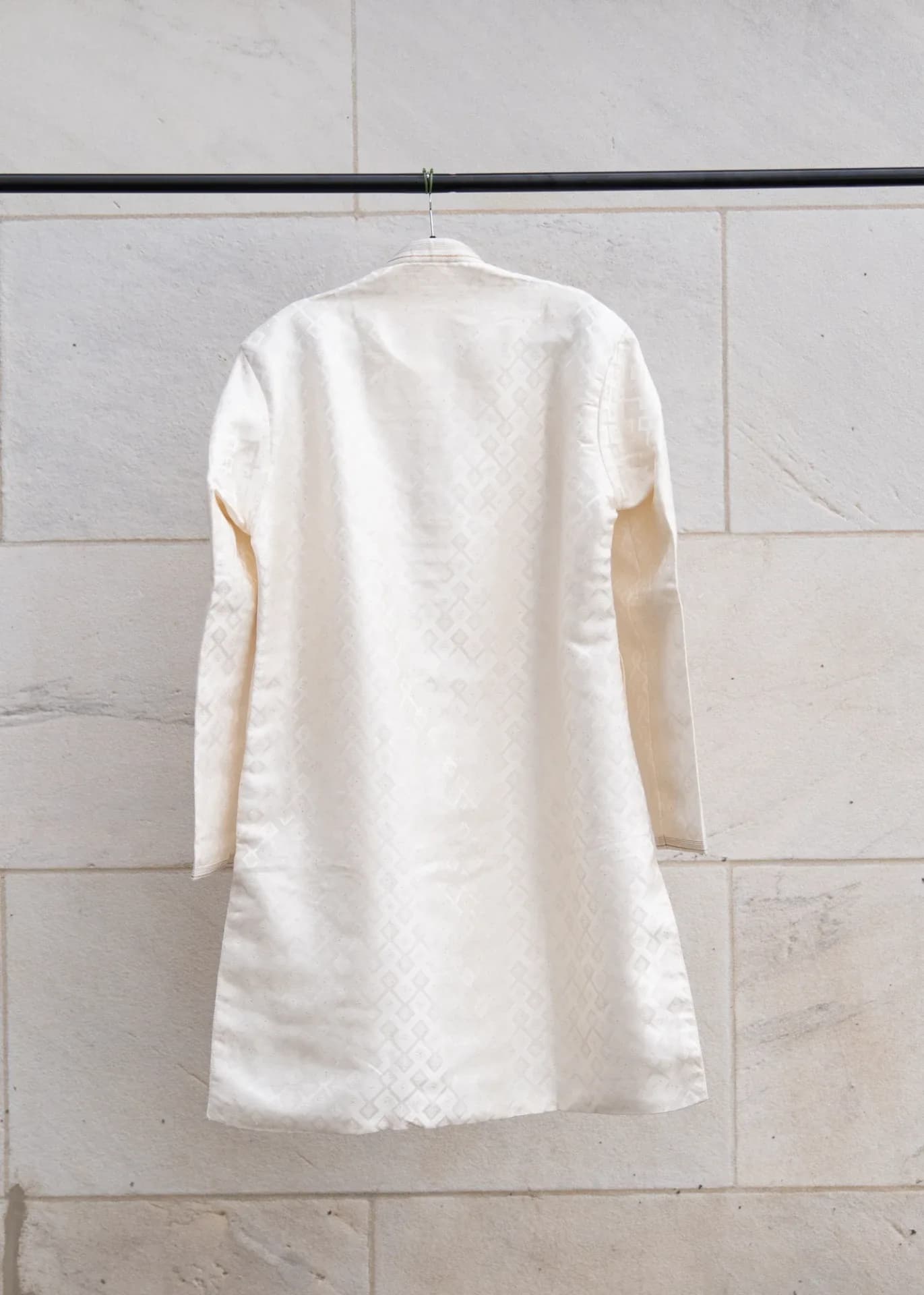 Cream Indo-Western Brocade Jacket Set