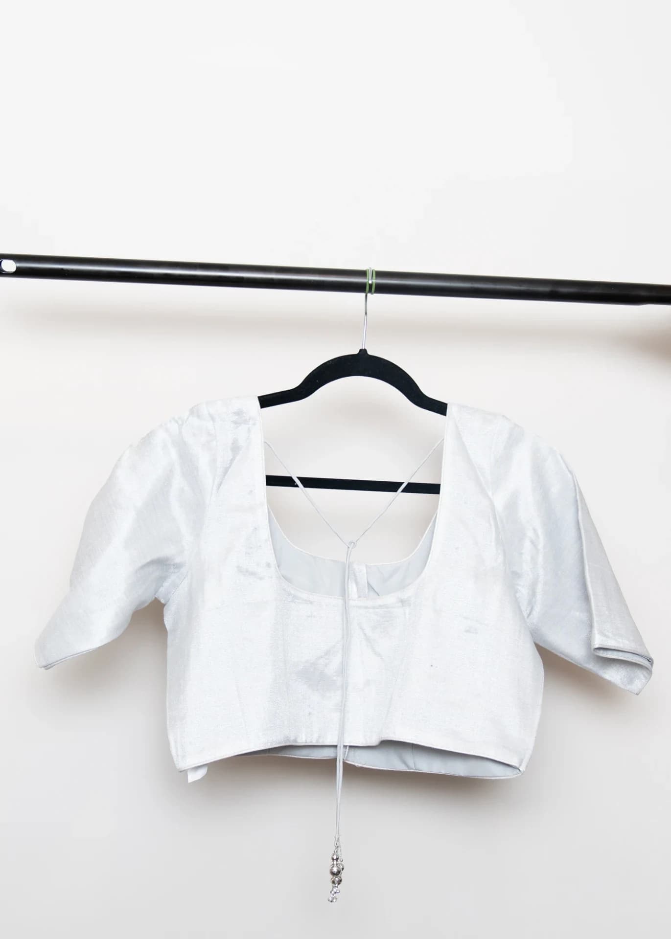 Metallic Silver Blouse