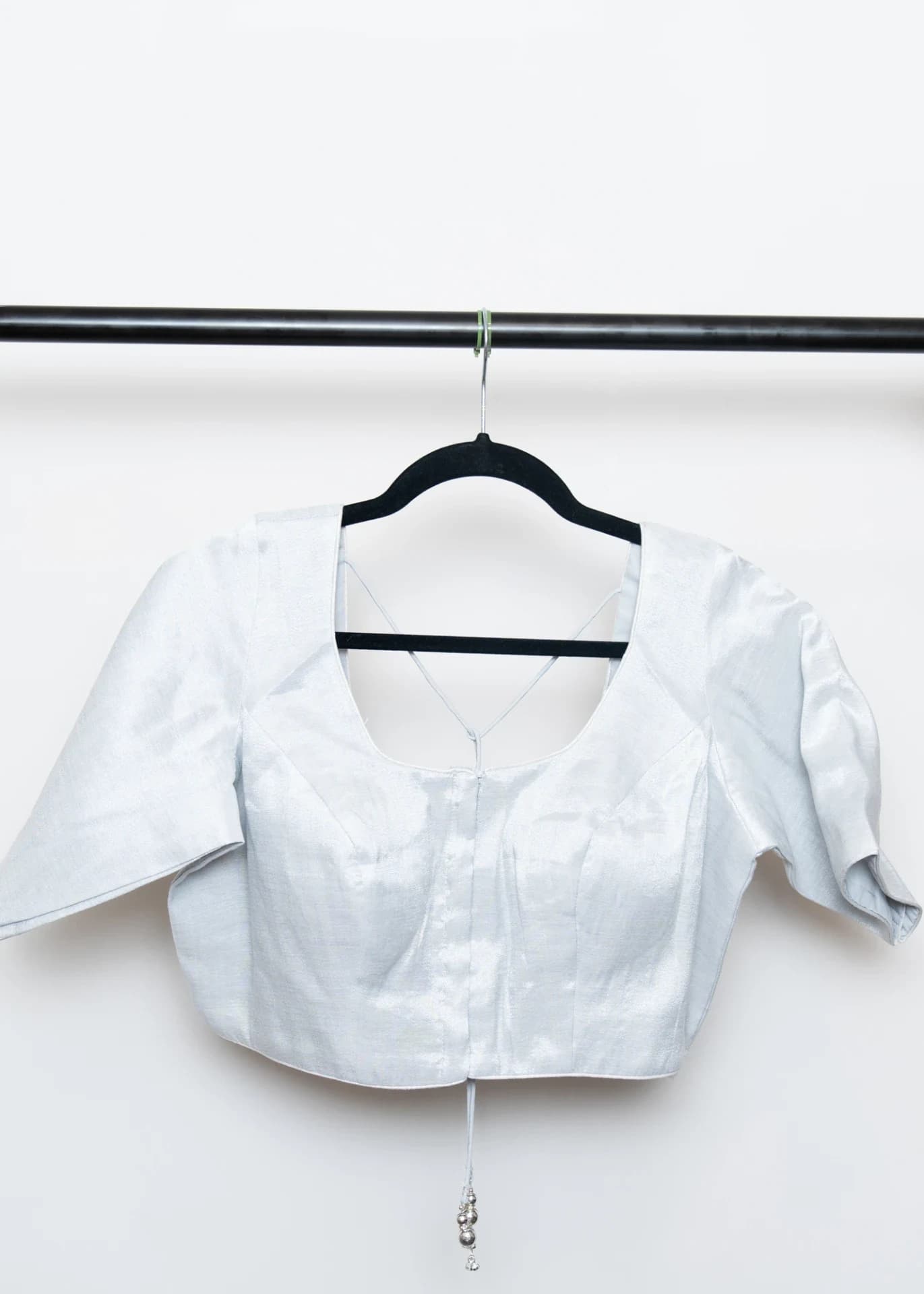 Metallic Silver Blouse