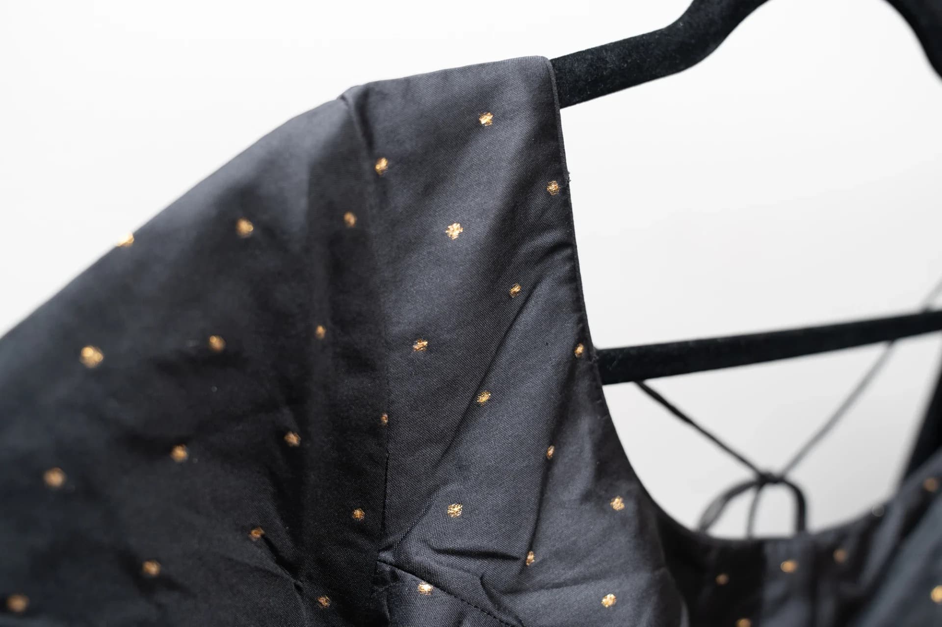 Black Blouse with Gold Details