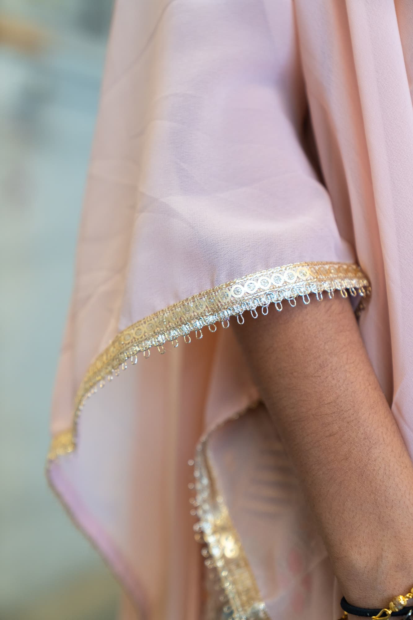 Pink Georgette Kurta Set with Floral Embroidery