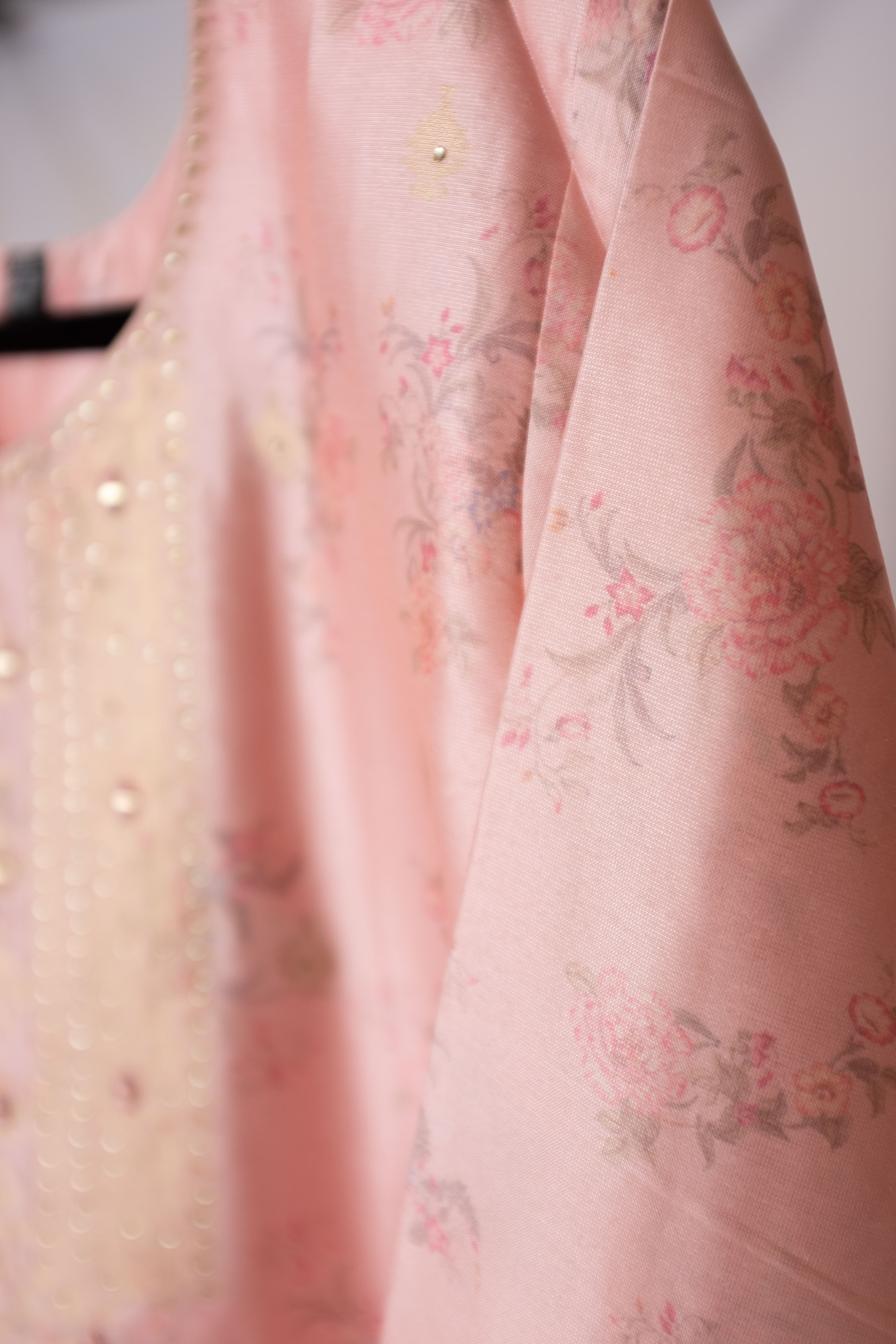 Baby Pink Chanderi Salwar Set