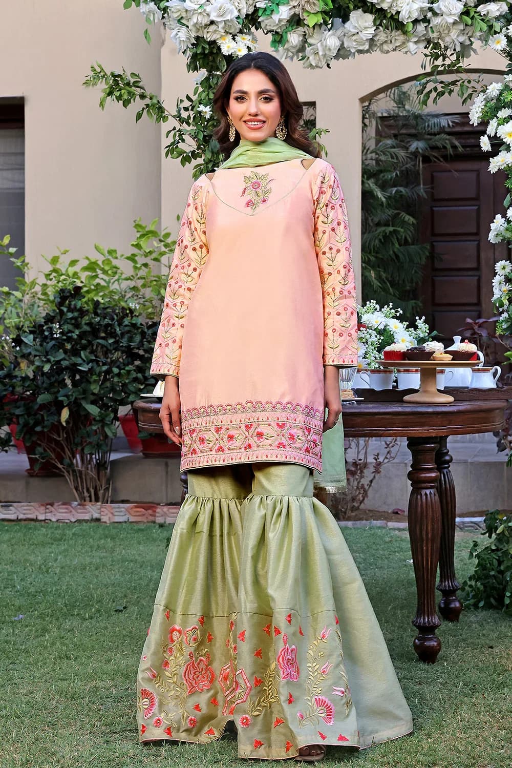Ready to Wear Gharara 3 Piece Set